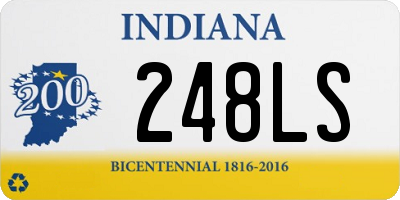 IN license plate 248LS