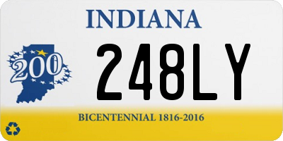 IN license plate 248LY