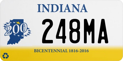 IN license plate 248MA