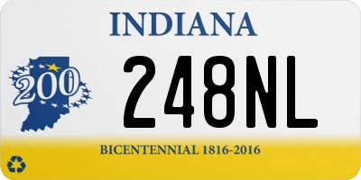 IN license plate 248NL