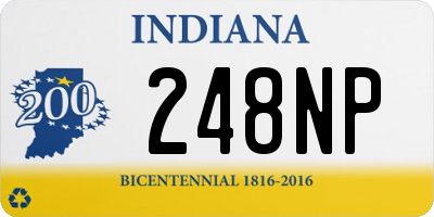 IN license plate 248NP