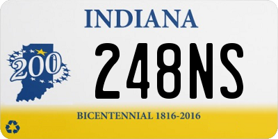 IN license plate 248NS