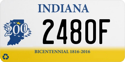 IN license plate 248OF