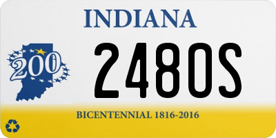 IN license plate 248OS