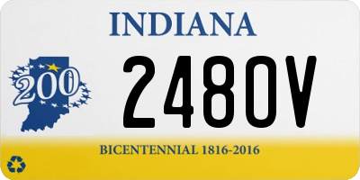 IN license plate 248OV