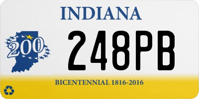 IN license plate 248PB