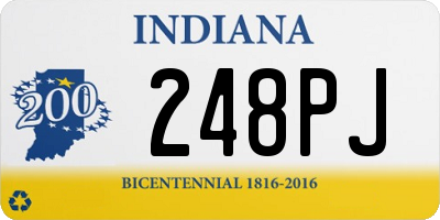 IN license plate 248PJ