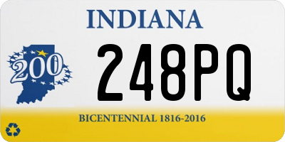 IN license plate 248PQ