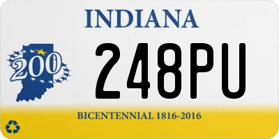 IN license plate 248PU