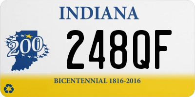 IN license plate 248QF