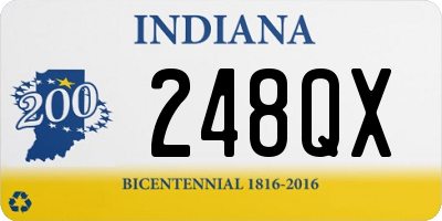 IN license plate 248QX