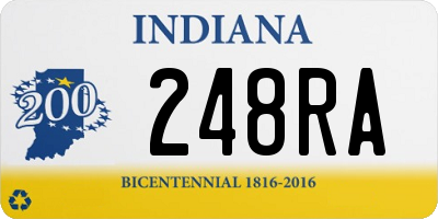 IN license plate 248RA