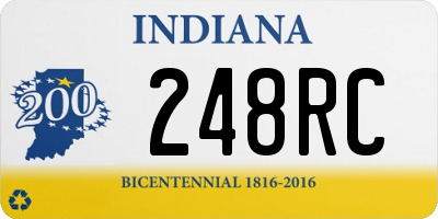 IN license plate 248RC