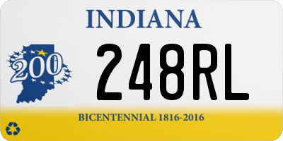 IN license plate 248RL