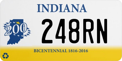 IN license plate 248RN