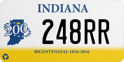 IN license plate 248RR