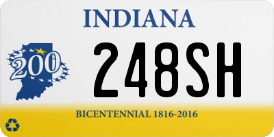 IN license plate 248SH