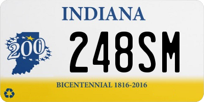 IN license plate 248SM