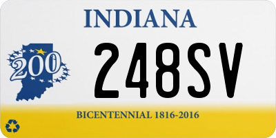 IN license plate 248SV