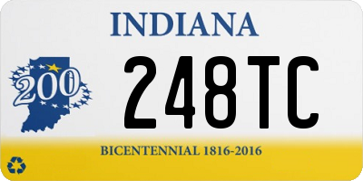 IN license plate 248TC