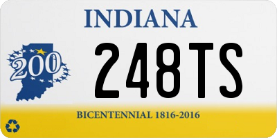 IN license plate 248TS