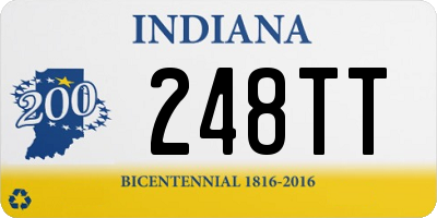 IN license plate 248TT