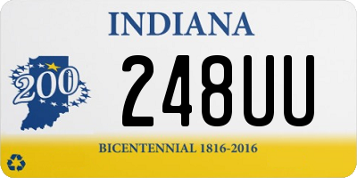 IN license plate 248UU