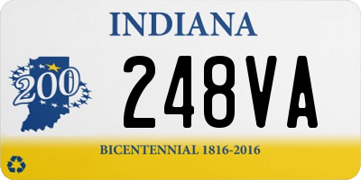 IN license plate 248VA