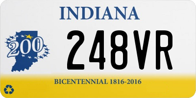 IN license plate 248VR