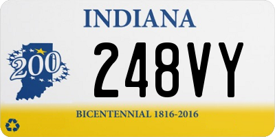 IN license plate 248VY