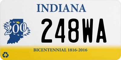 IN license plate 248WA