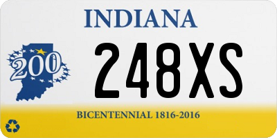 IN license plate 248XS