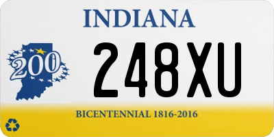 IN license plate 248XU