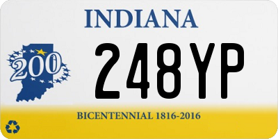 IN license plate 248YP