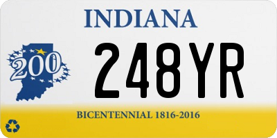 IN license plate 248YR