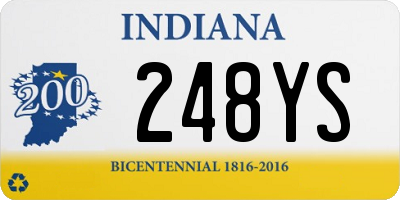 IN license plate 248YS