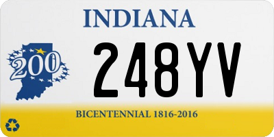 IN license plate 248YV