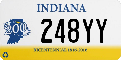 IN license plate 248YY