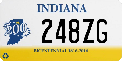 IN license plate 248ZG