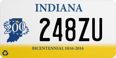 IN license plate 248ZU