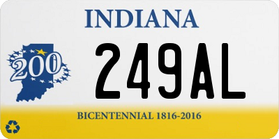 IN license plate 249AL