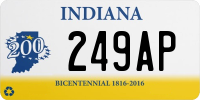 IN license plate 249AP