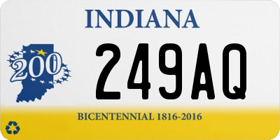 IN license plate 249AQ