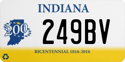 IN license plate 249BV