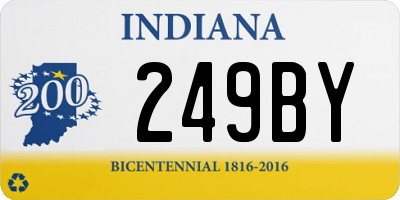 IN license plate 249BY