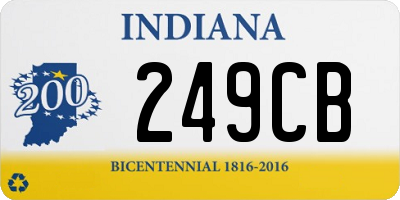 IN license plate 249CB