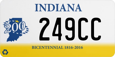 IN license plate 249CC