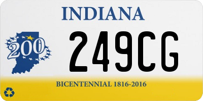 IN license plate 249CG