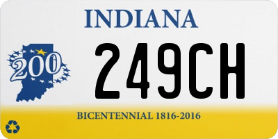 IN license plate 249CH