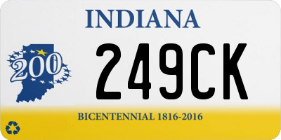 IN license plate 249CK